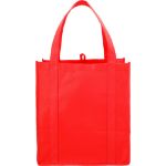Custom Red Poly Pro Grocery Tote Bag by Adco Marketing
