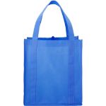 Custom Process Blue Poly Pro Grocery Tote Bag by Adco Marketing
