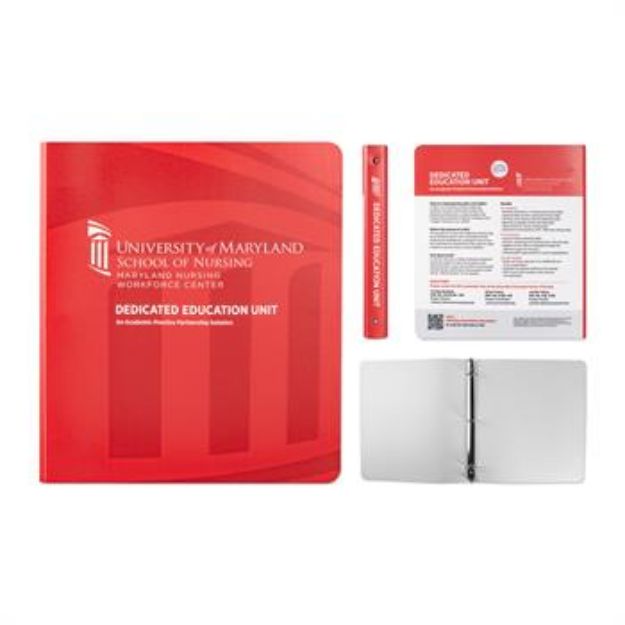 Picture of Custom Made in USA Full Color 3 Ring Binder with 1 inch Rings